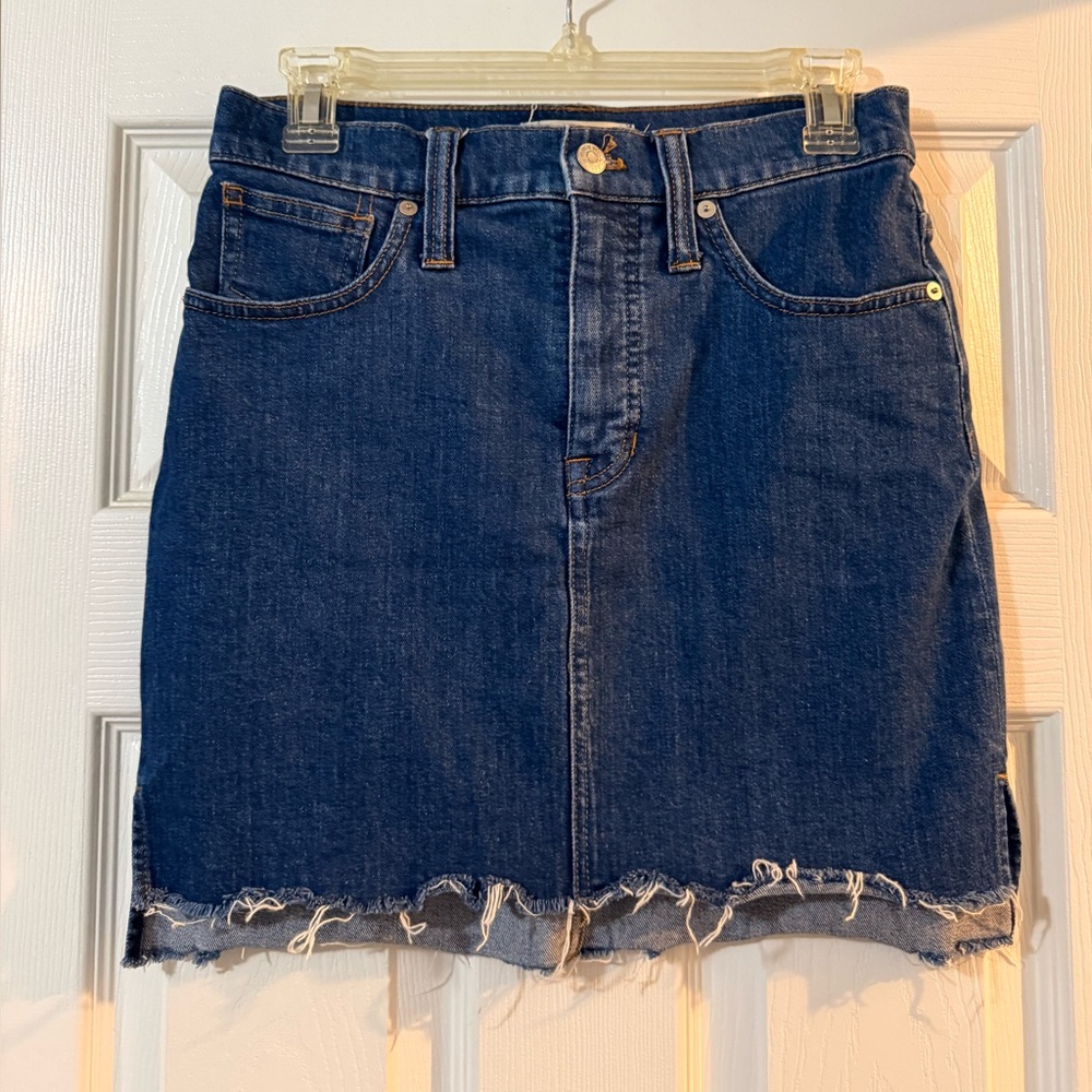 Madewell Dark Denim Mini Skirt Size 26